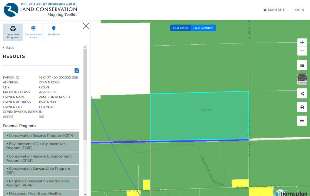 Land Conservation Mapping Toolkit | Incentive Programs